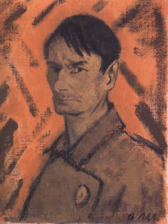 Otto Muller Self-Portrait Norge oil painting art
